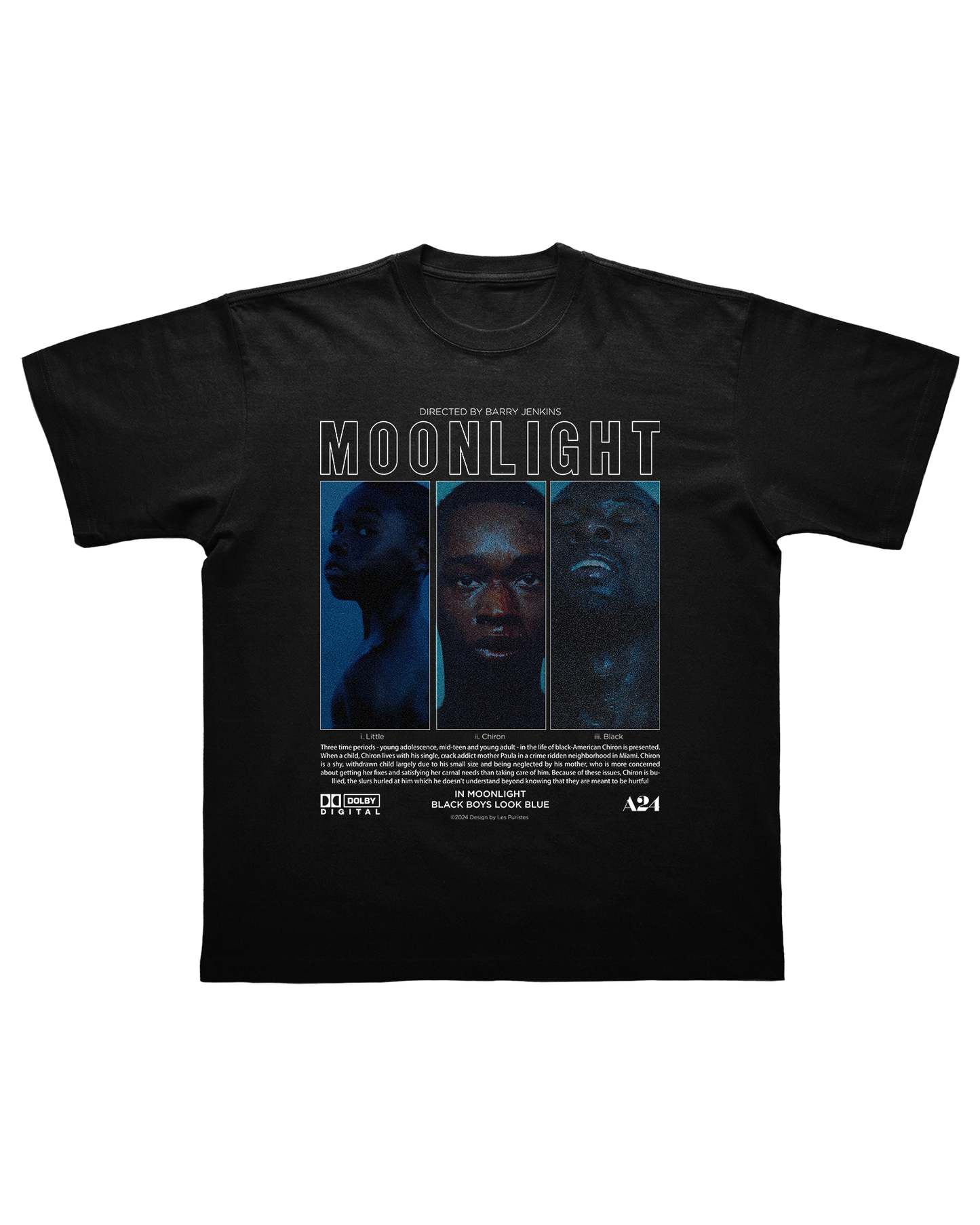 IN MOONLIGHT BLACK LOOK BLUE UNISEX TEE