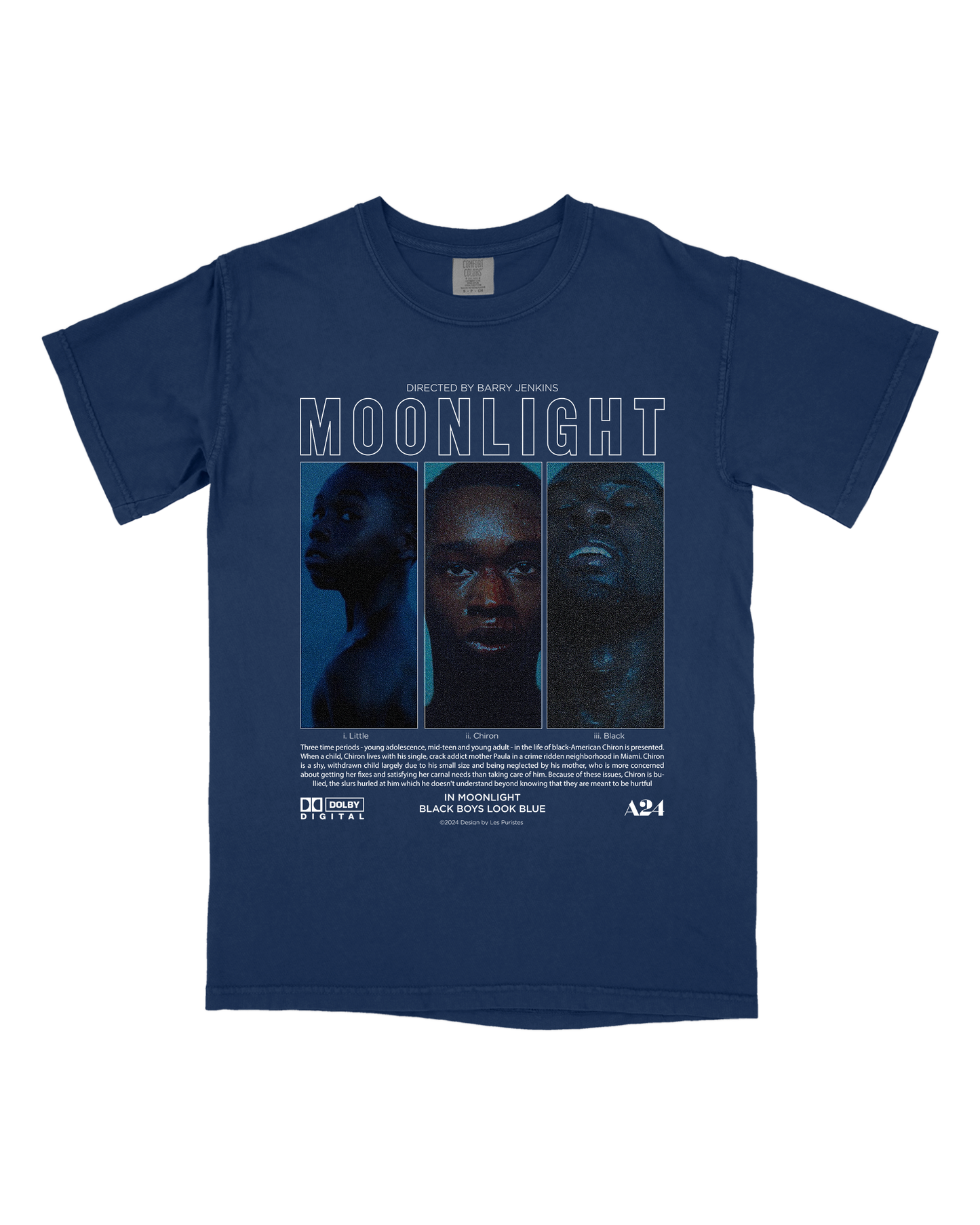 IN MOONLIGHT BLACK LOOK BLUE UNISEX TEE