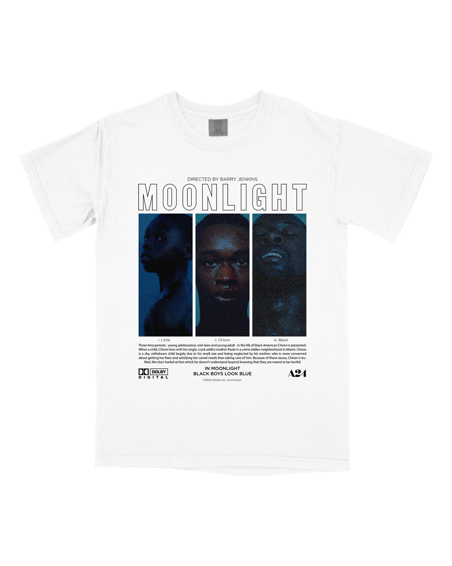 IN MOONLIGHT BLACK LOOK BLUE UNISEX TEE