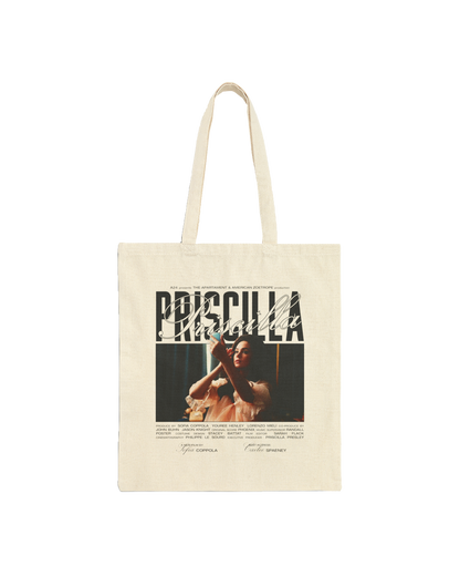 PRISCILLA PRESLEY NATURAL TOTE BAG