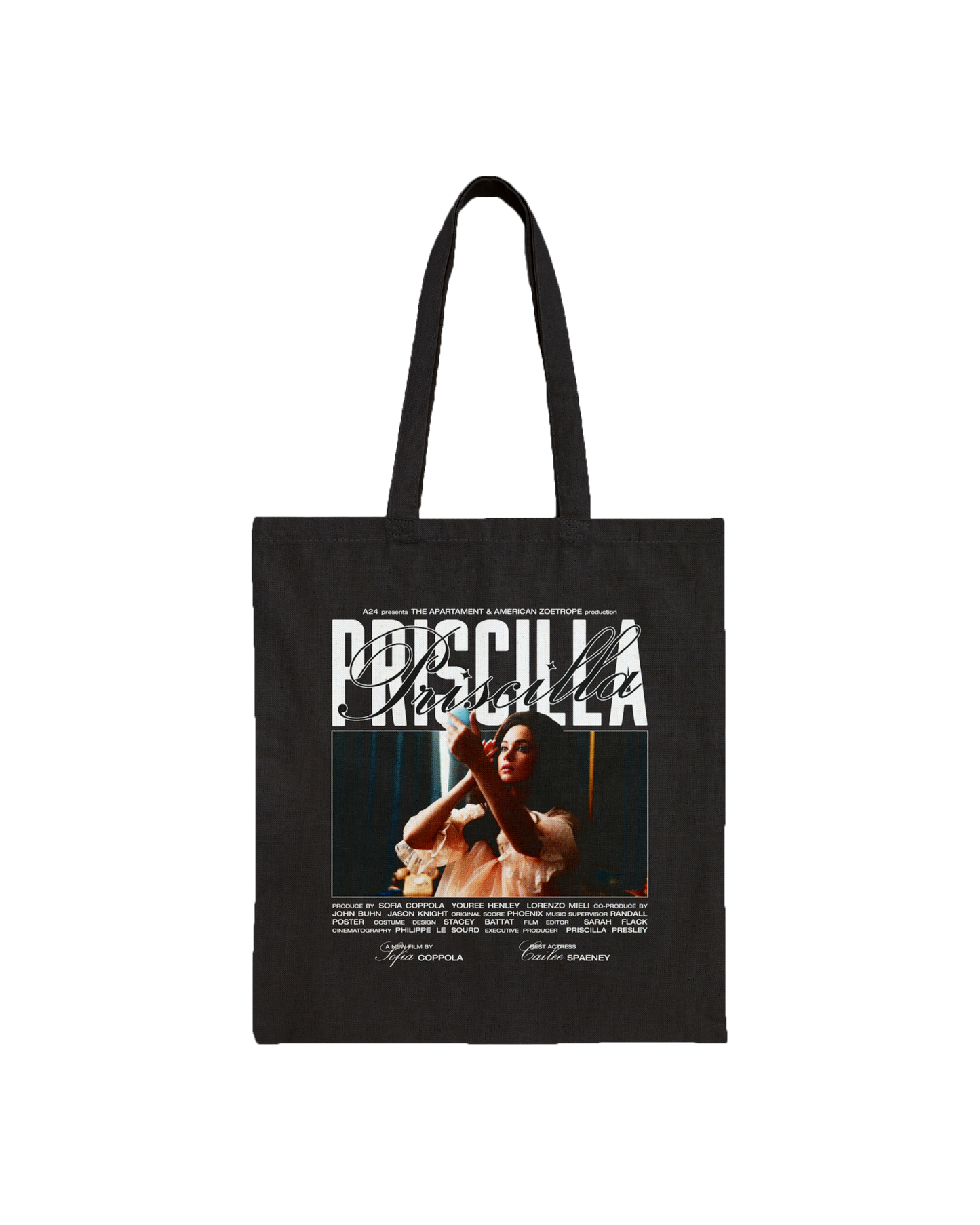 PRISCILLA PRESLEY NATURAL TOTE BAG