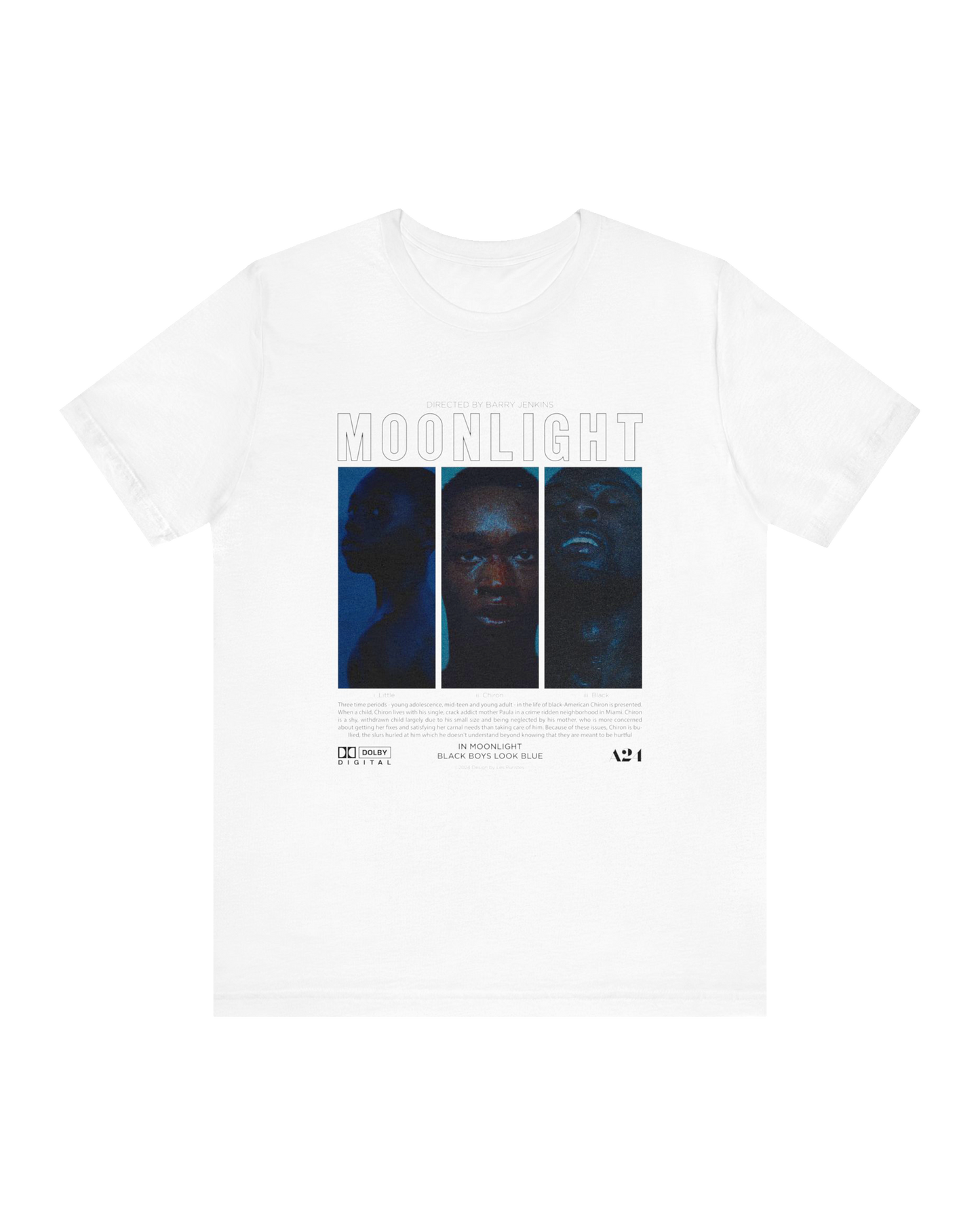 IN MOONLIGHT BLACK LOOK BLUE UNISEX TEE