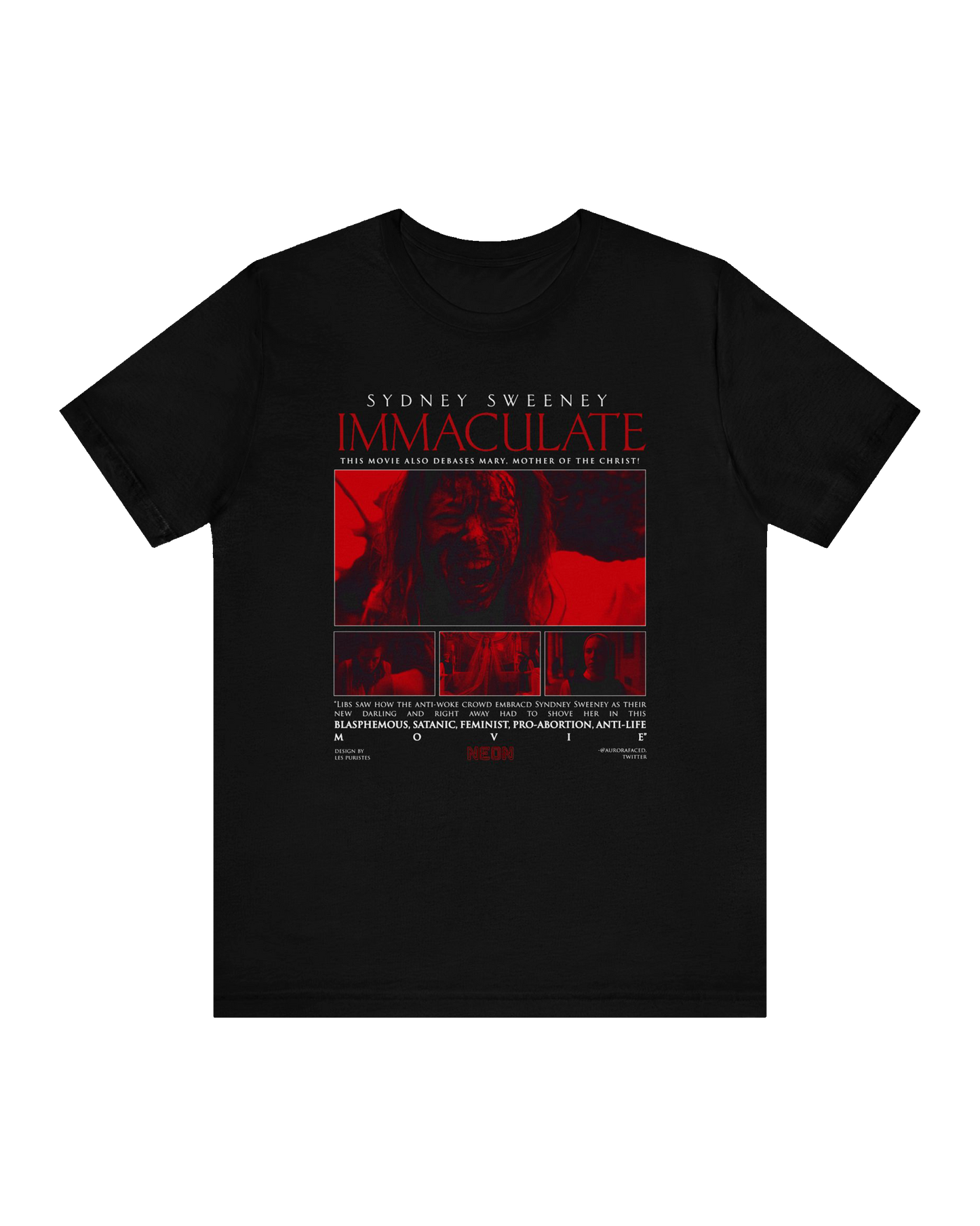 SYDNEY SWEENEY "IMMACULATE" UNISEX TEE